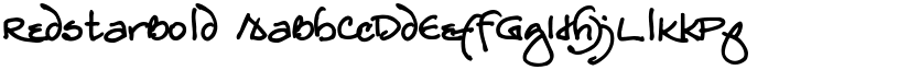 RedstarBold font