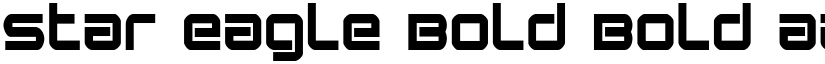 Star Eagle Bold Bold font