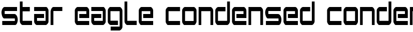 Star Eagle Condensed Condensed font