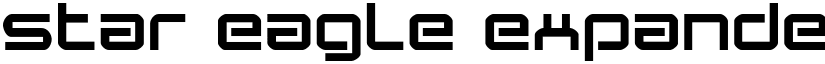 Star Eagle Expanded Expanded font