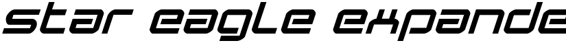 Star Eagle Expanded Italic Expanded Italic font