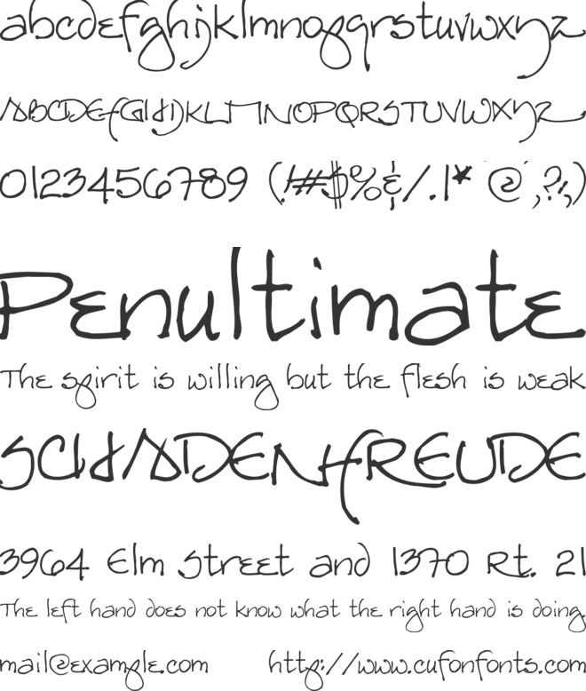 Redstar font preview