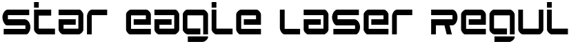 Star Eagle Laser Regular font