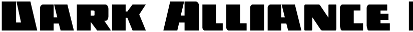 Dark Alliance Regular font