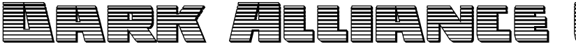 Dark Alliance Chrome Regular font