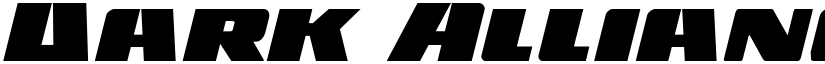 Dark Alliance Expanded Italic Expanded Italic font