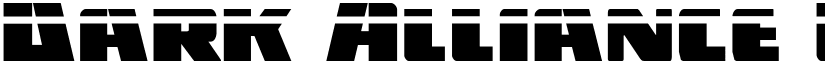 Dark Alliance Laser Regular font
