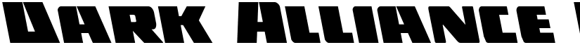 Dark Alliance Leftalic Italic font