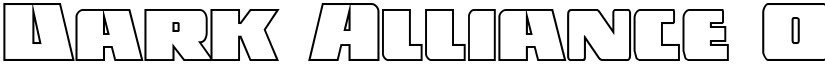 Dark Alliance Outline Regular font