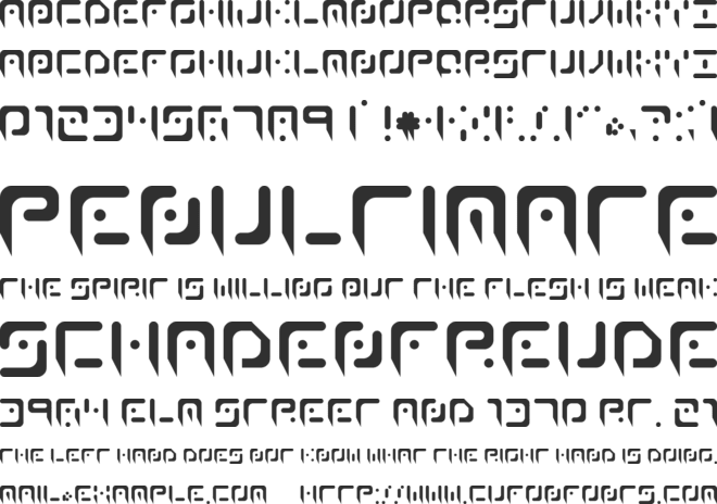 Waning Moon font preview