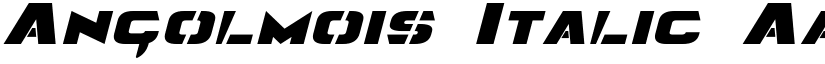 Angolmois Italic font