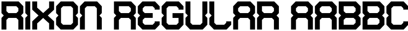 Rixon Regular font