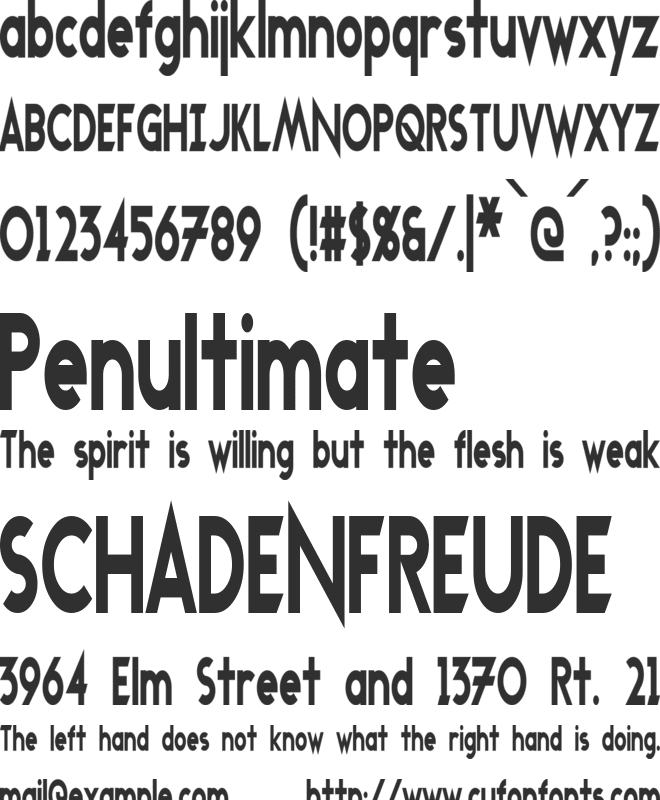 Transmetals Condensed font preview