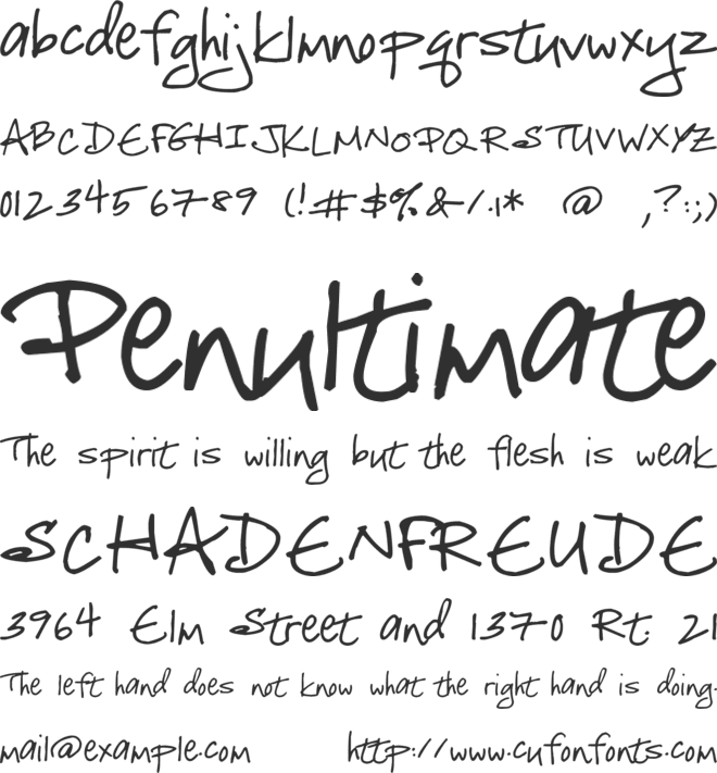 Celebrate the Day font preview