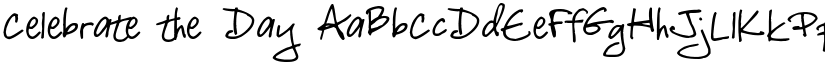 Celebrate the Day font