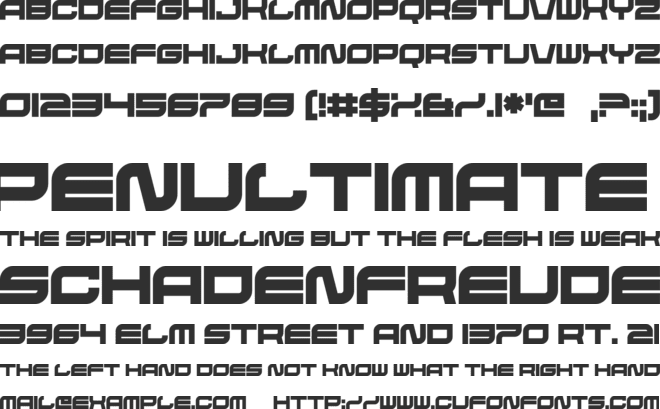 Hate Agent font preview