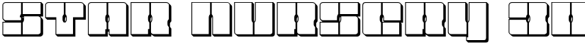 Star Nursery 3D Regular font