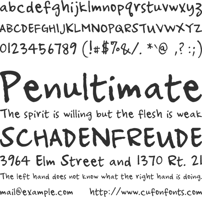 Ampersand font preview