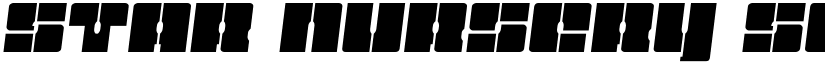 Star Nursery Semi-Italic Semi-Italic font