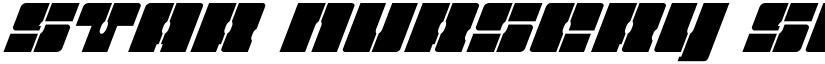 Star Nursery Super-Italic Italic font