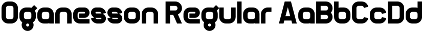 Oganesson Regular font