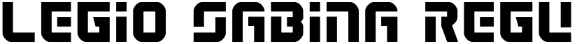 Legio Sabina Regular font