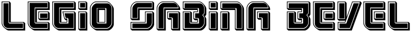 Legio Sabina Bevel Regular font