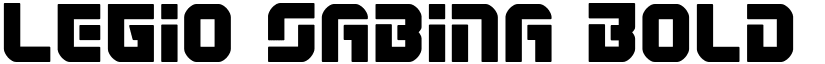 Legio Sabina Bold Bold font