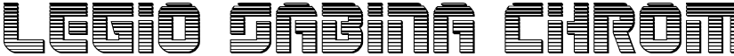 Legio Sabina Chrome Regular font