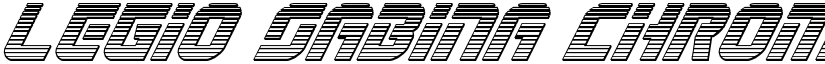 Legio Sabina Chrome Italic Italic font