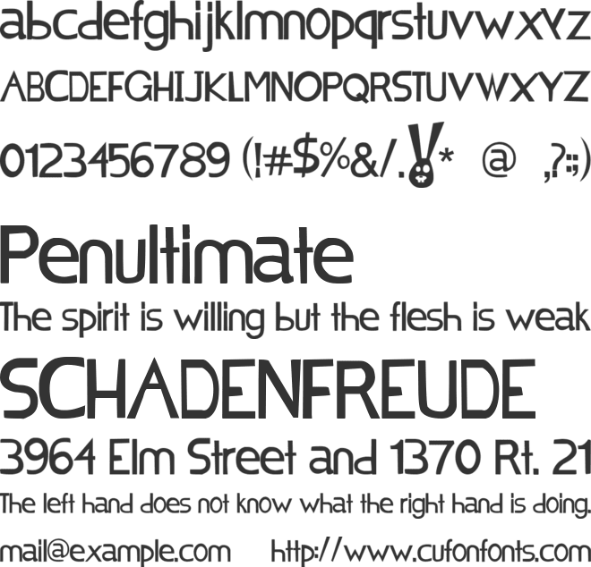 Chocolat Bleu font preview