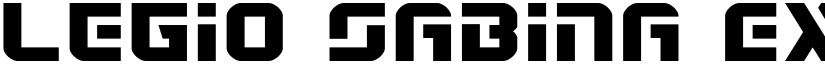 Legio Sabina Expanded Expanded font