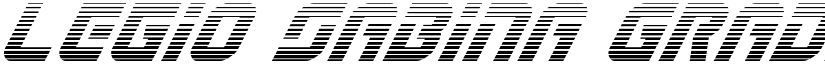 Legio Sabina Gradient Italic Italic font