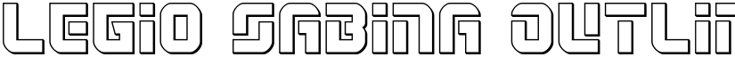 Legio Sabina Outline Outline font
