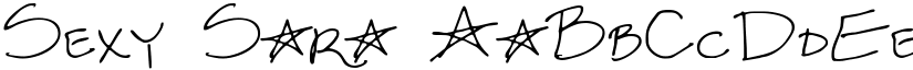 Sexy Sara font download