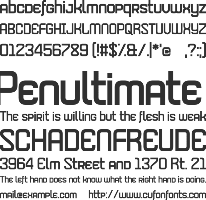 Merriment Helicopter font preview
