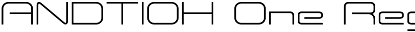 ANDTIOH One Regular font