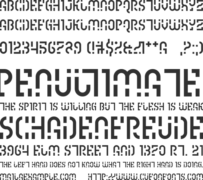 Ipscrik font preview