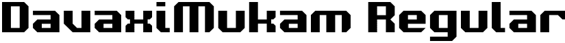 DavaxiMukam Regular font