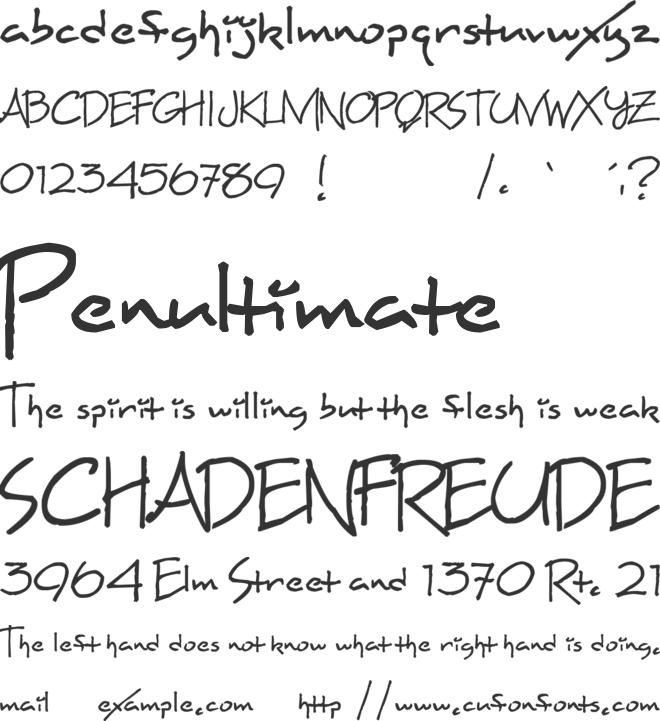 Maxine Script font preview