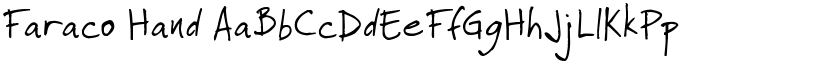 Faraco Hand font