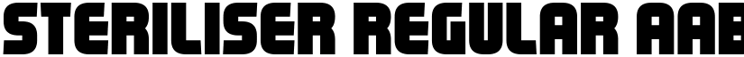 Steriliser font download