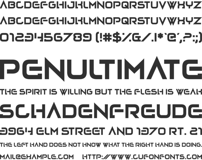 Lovecraftimus font preview
