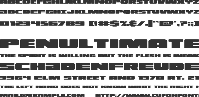 Illumino font preview