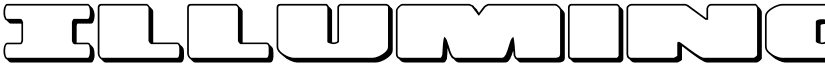 Illumino 3D Regular font
