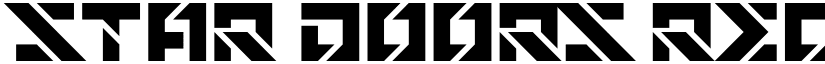 Star Doors Regular font