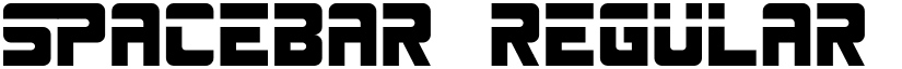 SPACEBAR Regular font