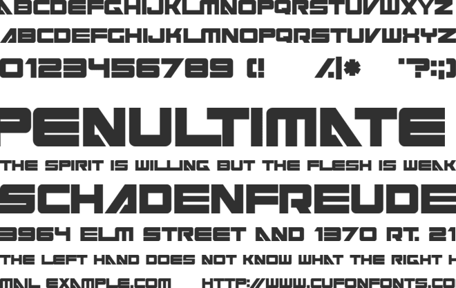 cyberspace font preview