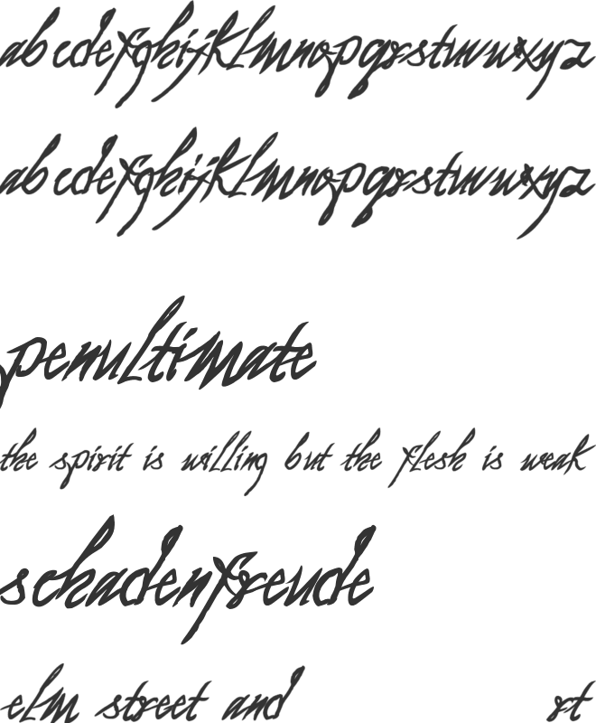 As I Lay Dying font preview