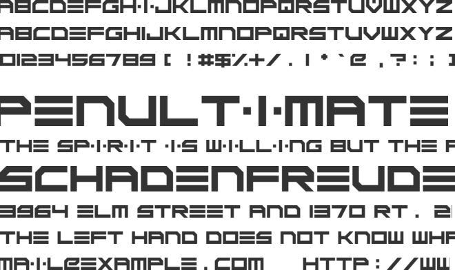 Scifi Adventure font preview